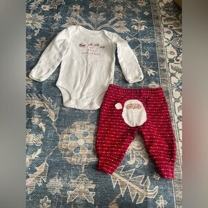 Carter's 0-3 month First Christmas Red Baby Outfit
